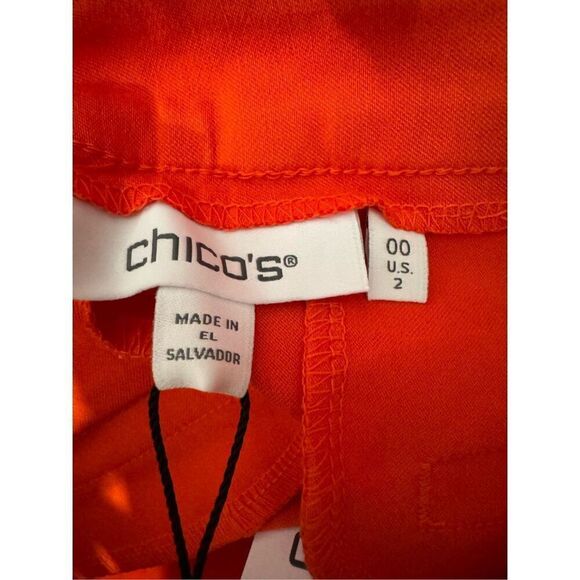 Chicos capri so slimming Brigitte slim leg size 2 color orange - Picture 6 of 7